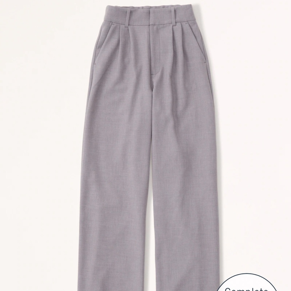 NWT! Abercrombie - Tailored Wide Leg Pants - Gray